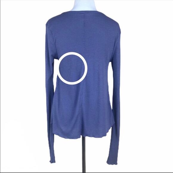 Free People Rock the Boat V neck Top in Purple - Picture 12 of 12